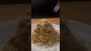 Authentic Carbonara foodasmrasmrvideoshortsyoutubeshortsfoodierecipe [upl. by Jimmie]