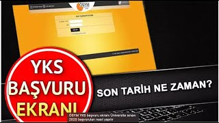 2024 YKS BAŞVURULARI BAŞLADI YKS BAŞVURULARI NASIL YAPILIR BAŞVURU ÜCRETİ GEÇ BAŞVURU TARİHLERİ [upl. by Acinej]