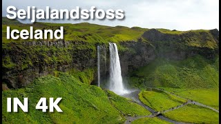 Seljalandsfoss Iceland  4K Drone Footage [upl. by Akirat202]