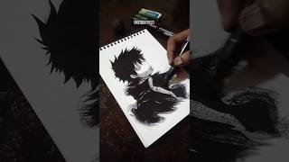 Drawing Dabi from My Hero Academia🖤art animedrawing anime howtodraw mha dabi myheroacademia [upl. by Ennaira]