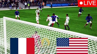 FRANCE vs USA LIVE 🔴 Paris 2024 Olympics FC 24 [upl. by Ecnerrat180]