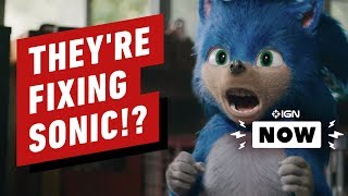 Sonic The Hedgehog Movie Design Is Being Fixed  IGN Now [upl. by Adok]