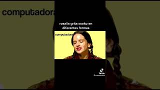 Rosalía canta saoko papi saoko con diferentes sonidosshorts [upl. by Ettore]