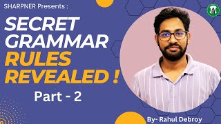 Basic Grammar rules  Part 2 Rahul Debroy  Sharpner  Silchar [upl. by Haneen735]