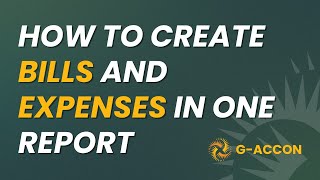 How to Create Bills and Expenses in One Simple Report  Step by Step [upl. by Notsnorb582]