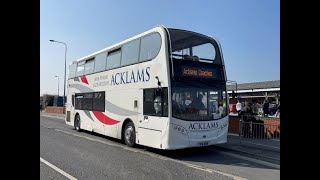 Acklams of Beverley YX16ODB on a Rail Replacement to Goole [upl. by Tiloine]