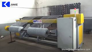 CNC straight and reverse hexagonal wire mesh machine [upl. by Einnim753]