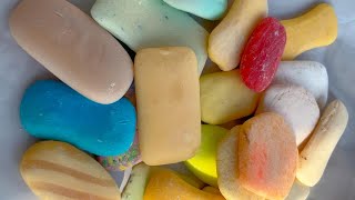 ASMR cutting dry soapoddly carving soapsatisfying relaxing crunchy soundsCrushing soap ASMR 3016 [upl. by Weslee]