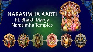 Jai Narasimha Aarti with Lyrics  Bharathwaj Theoramsewak  Feat Bhakti Marga Narasimha Temples [upl. by Ferneau]