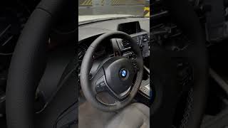 BMW f30  f20 standart direksiyon deri direksiyon kaplama işlemi f30 f20 bmwf30 deridireksiyon [upl. by Eedahs]