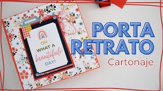 ✂ Aprende Hacer un Doble Portaretrato con Cartón  Cartonaje y Scrapbook [upl. by Ahselyt724]