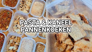 Meal Prep With Me Kaneel Proteïne Pannenkoeken amp Heerlijke Pasta met groenten [upl. by Bonnice826]