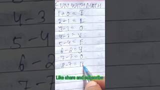 Fun with mathshorts shortsfeed maths mathtables trending trendviralyoutubeshorts [upl. by Malca]