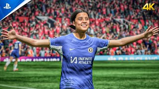 Highlights  Manchester United vs Chelsea  Womens Super League 2324  FC 24  PS5  4K60 [upl. by Nunciata]