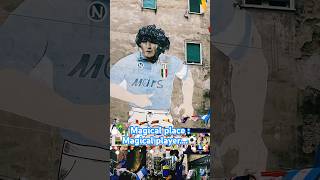 Tribute to Maradona in Naples is breathtaking napoli legend travel happy italy football [upl. by Etteoj]