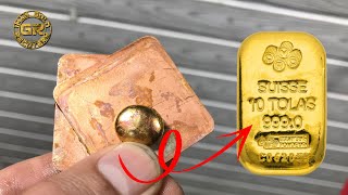 Purification of Gold in a Simple Method  How to refine gold with Copper  Gold Refining [upl. by Kaltman]