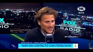 ANÉCDOTAS de DIEGO FORLAN EN MANCHESTER UNITED FERGUSON BECKHAM CRISTIANO SCHOLES [upl. by Risteau]