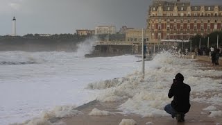 Huge Waves in Biarritz [upl. by Swainson909]