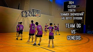 2024 Clutch Youth Summer Showdown 14U Boys Division Team OG vs Genesis July 7 2024 [upl. by Anaek346]