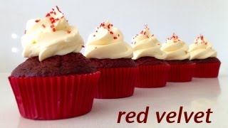 Red Velvet Cupcake Recipe HOW TO COOK THAT Ann Reardon [upl. by Ahseinad]