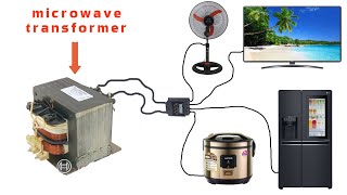 How to Turn a Microwave Transformer into a 250v Generator [upl. by Nnyla670]