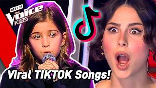 The BEST TIKTOK Song Covers on The Voice Kids 🤩 [upl. by Maighdlin]