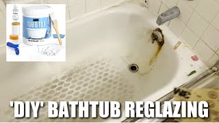 DIY BATHTUB REGLAZING for BEGINNERS and PROFESSIONALS with DWIL TUB and TILE REFINISHING KIT [upl. by Aven]