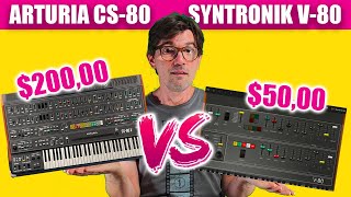 Arturia CS 80 vs Syntronik V 80 Synths by AGDugros [upl. by Teuton]