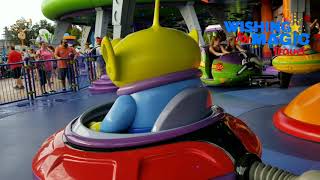 Alien Swirling Saucers  Full Ride  DHS  Toy Story Land [upl. by Brenan]