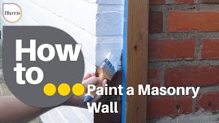 How to Paint a Masonry Wall  Expert tips to paint your exterior masonry wall  All tools used [upl. by Riki]