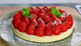 Tarte aux fraises inratable  la recette facile en 3 étapes [upl. by Nairod31]