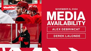 Alex DeBrincat amp Derek Lalonde Media Availability  Nov 6 2024 [upl. by Moselle]