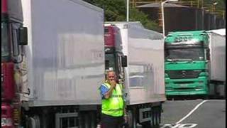 Stena Europe loading trucks at Fishguard [upl. by Jania767]