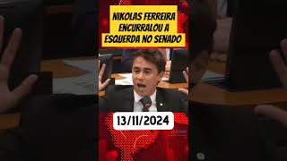 Nikolas Ferreira falou na cara dos esquerd4 no Senado brasileiro shorts [upl. by Sotsirhc]