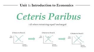 IB Econ Unit 14  Brief note on Ceteris Paribus [upl. by Emirak]