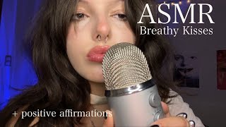 🌙 Anxiety Cure ASMR  Breathy Kisses Positive Affirmations Anticipatory Whispers Mouth Sounds [upl. by Lyn]