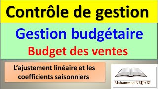 Budget des ventes  EXERCICE 4  Ajustement linéaire MCO amp Coefficients saisonniers [upl. by Dewain]