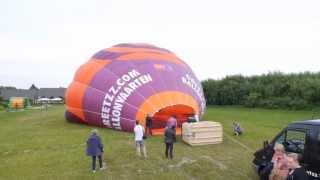 Time Lapse hot air balloon Greetzzcom 16072013 [upl. by Kcirdderf554]