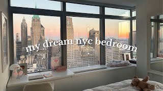 my dream nyc bedroom 💌 aesthetic  decorating organizing skincare [upl. by Neetsirhc]