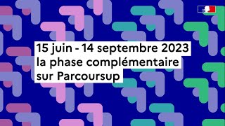 Parcoursup 2023  tout ce qu’il faut savoir sur la phase complémentaire [upl. by Eahsal]