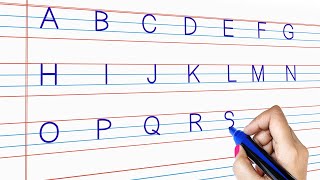 Writing Capital Letters Alphabet For Children  English Alphabets A to Z For Kids [upl. by Auhso]