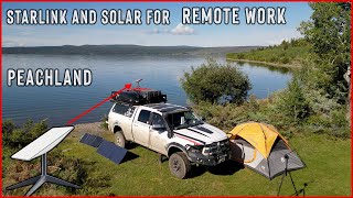 Overland and Remote Work with Starlink  Peachland Kelowna BC Canada [upl. by Yrred]