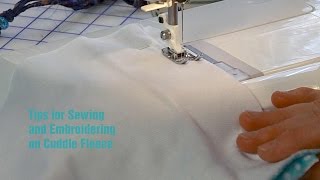 J Stern Designs l Tips for Sewing and Embroidering Cuddle Fleece [upl. by Aneel788]