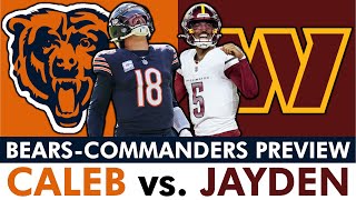 Bears vs Commanders Preview amp Prediction MAJOR Injury News  Caleb Williams vs Jayden Daniels [upl. by Lancaster640]