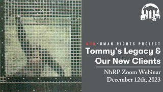 Tommys Legacy and Our New Michigan Clients ⏐ NhRP Zoom Webinar 121223 [upl. by Hennessey]