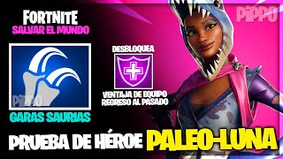 NINJA PALEOLUNA  PRUEBA DE HÉROE  FORTNITE SALVAR EL MUNDO [upl. by Faus]