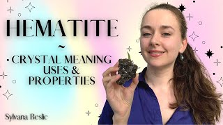 HEMATITE  Crystal Healing Meaning Uses amp Properties ✨ Crystal healing for beginners [upl. by Omiseno531]