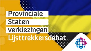 Lijsttrekkersdebat Provinciale Staten verkiezingen [upl. by Htebzil]