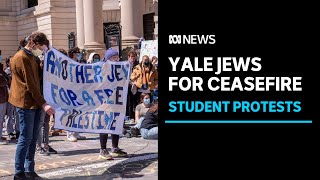 Jewish student protester calls for Yale to divest from weapons manufacturers  ABC News [upl. by Yesnnyl]