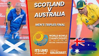 2023 World Bowls Championships – Men’s Triples Final Scotland v Australia [upl. by Eserahs]